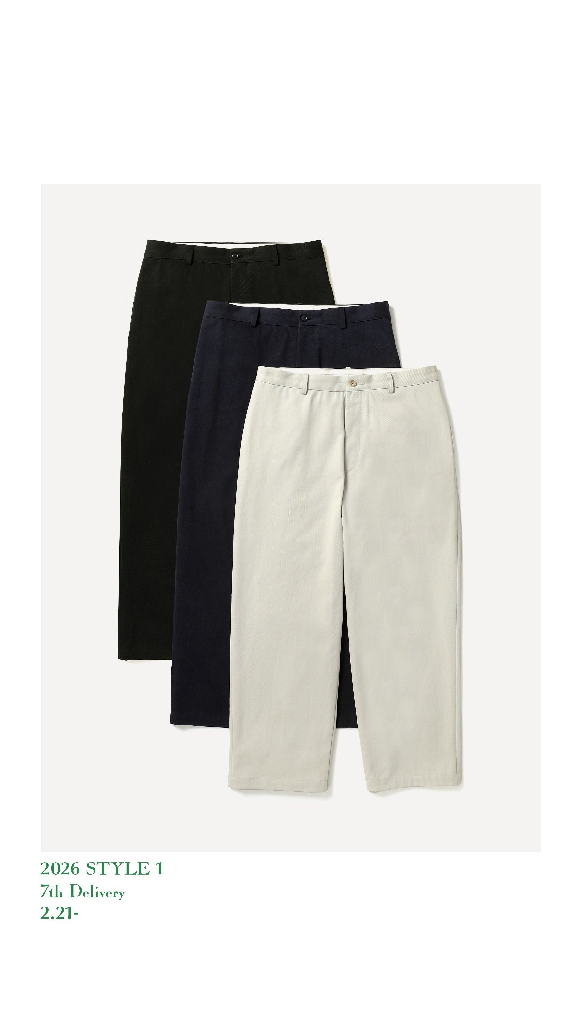 A.PRESSE 26SS Type.3 Chino Trousers